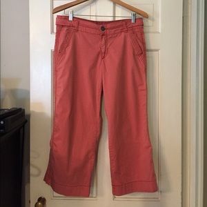 Anthropologie size 27 cropped wide leg rose color
