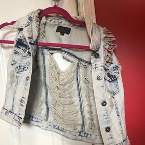 Blue jeans vest