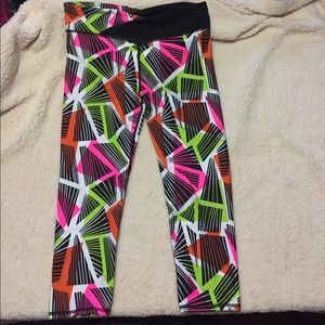 Fabletics Geometric Colorful Capri Leggings