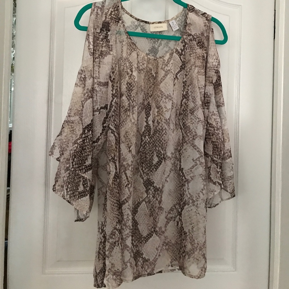 Sheer Chico's blouse