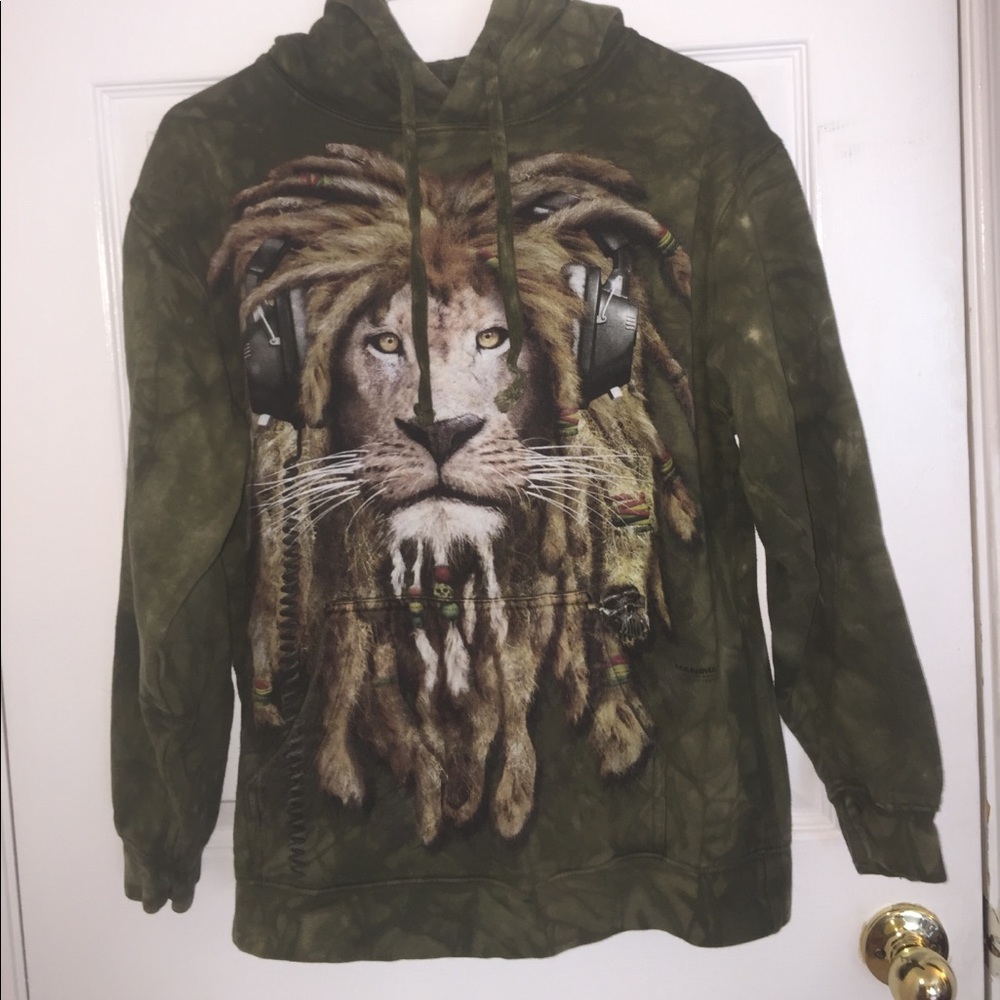 Rasta Lion Hoodie Sweatshirt