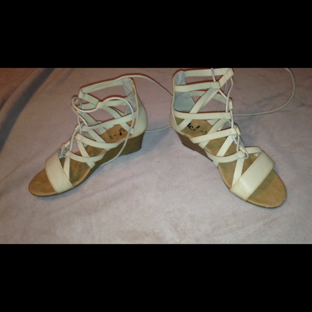 Lace up sandals