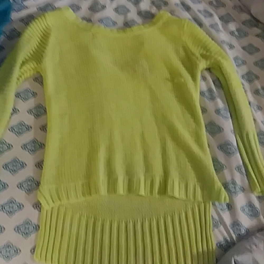 Pale green sweater