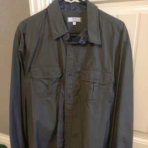 Men's Army Green Button up.