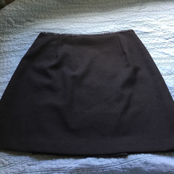 Charcoal Wrap Mini Skirt - Picture 4 of 4