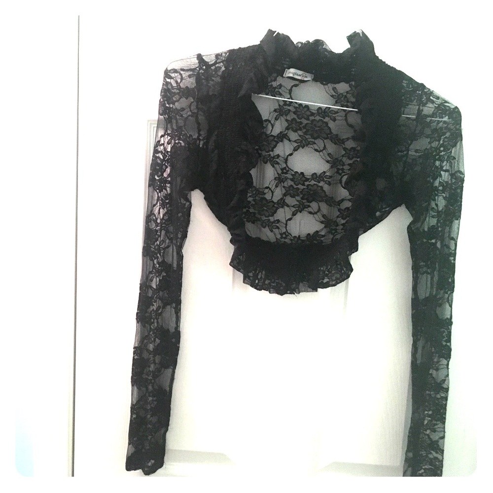 Gothic Lace High Collar Bolero