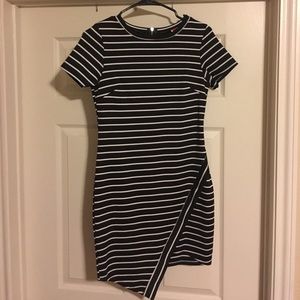 Black and white bodycon