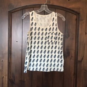 Jcrew Pineapple Tank