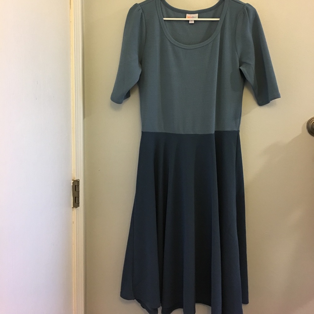 Color block blue Nicole Lularoe