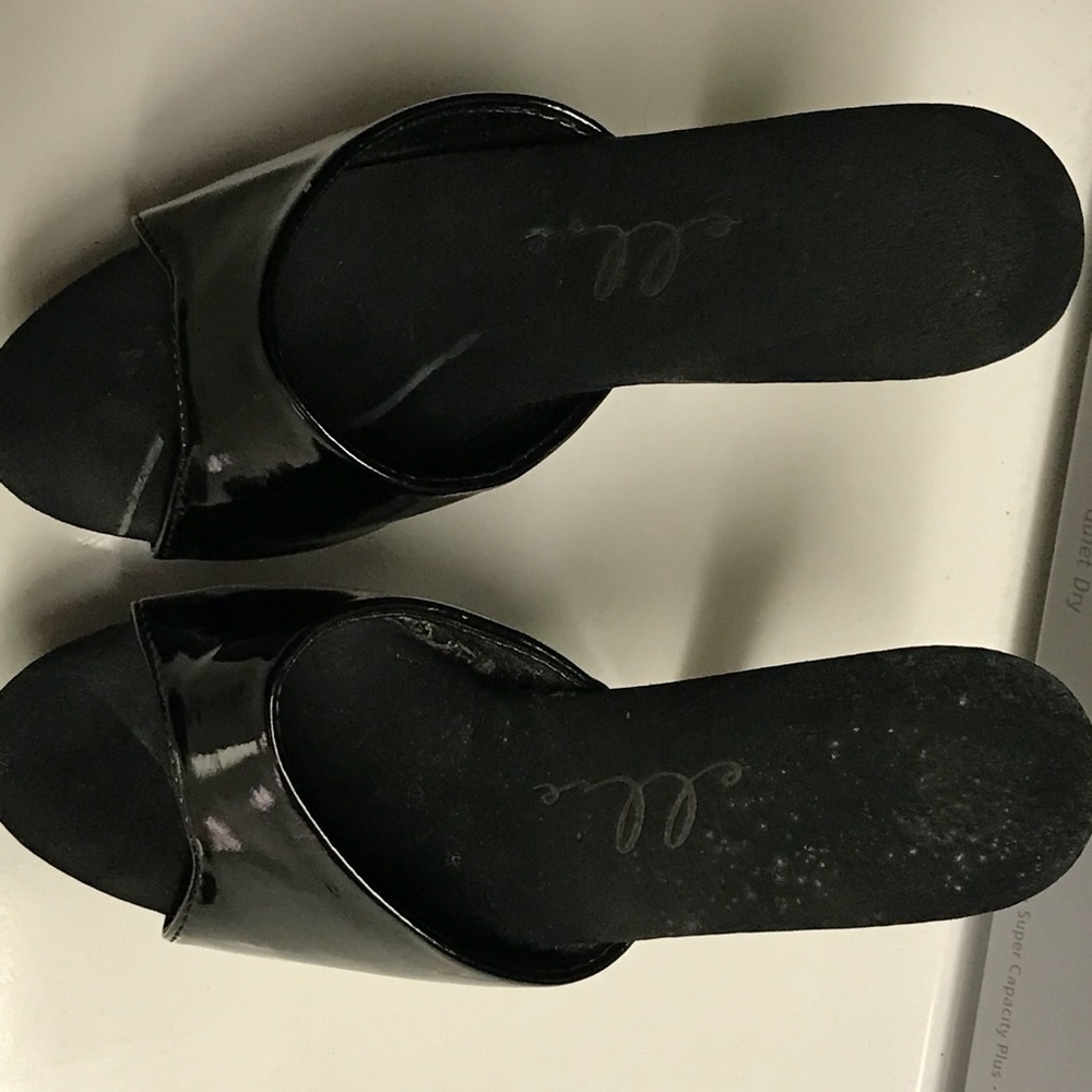 Black exotic dance heels