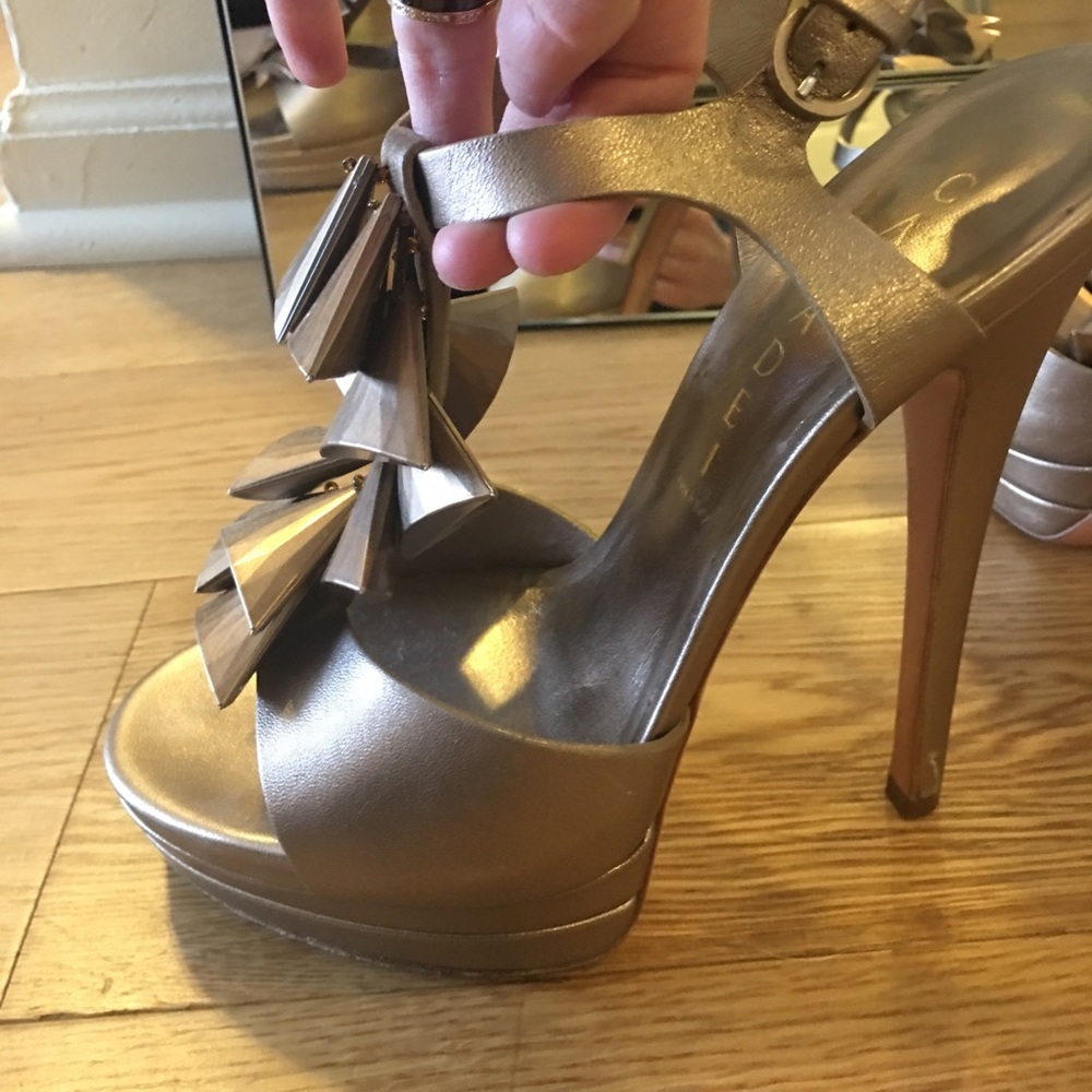 CASADEI JEWELED PARTY SANDAL! SIZE 36