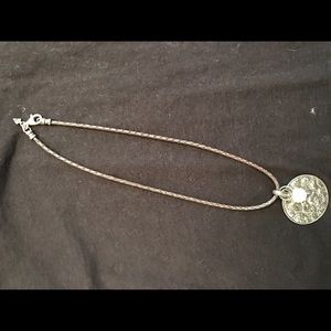 Silpada brand leather strand necklace