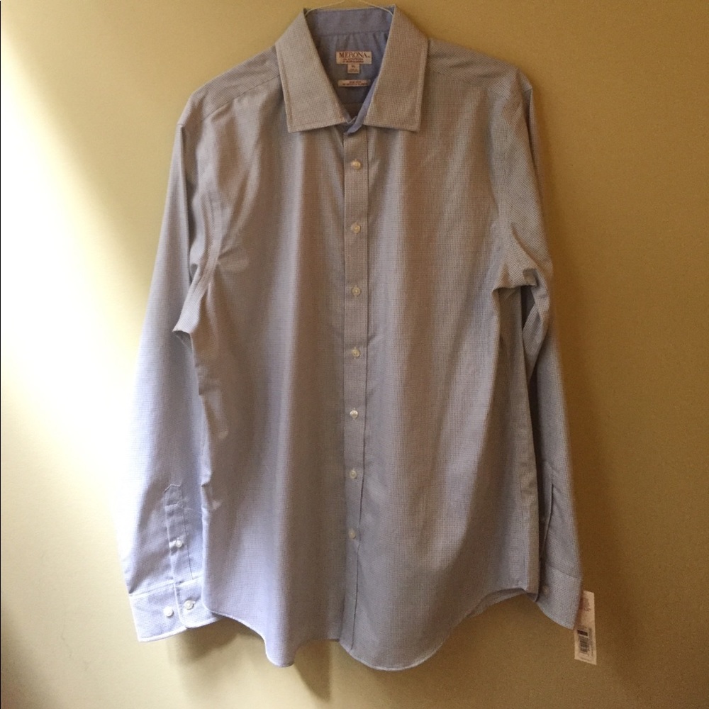 Men's light blue button down