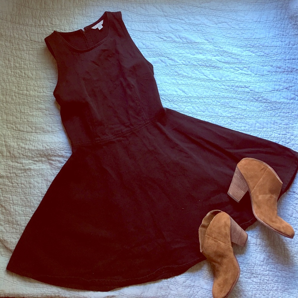 Denim Fit and Flare Dress