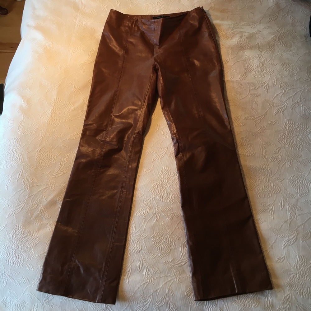 Theory Leather Pants. Size 6. 29" inseam.