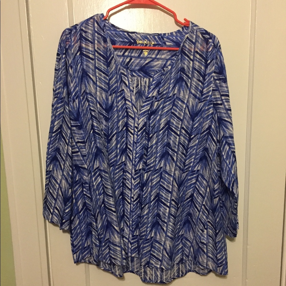 Lilly Pulitzer Nalani Tunic in Lapis Blue
