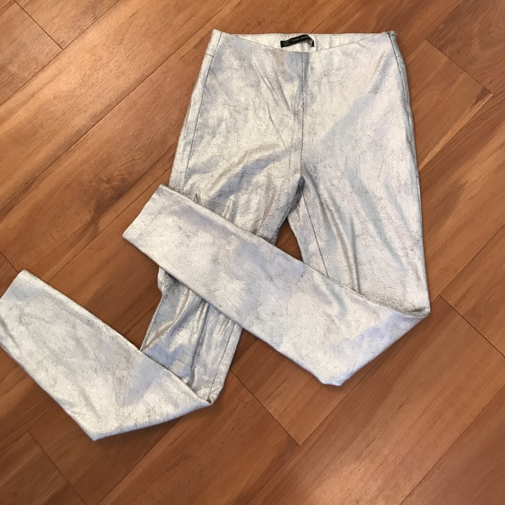 NWOT Zara silver pants