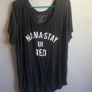 🎀Oversized “Namastay in Bed” T-Shirt🎀
