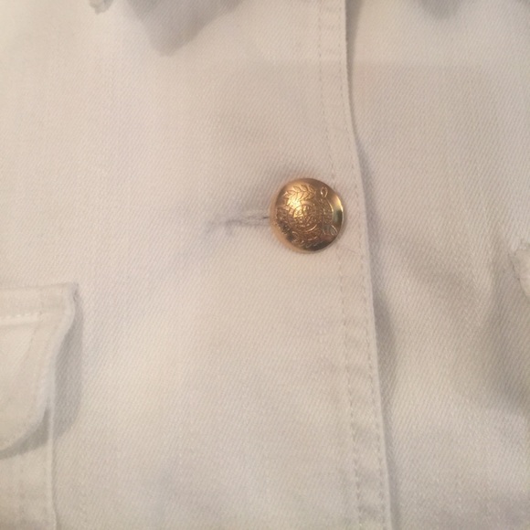 Chaps White Jean Jacket - Picture 2 of 4