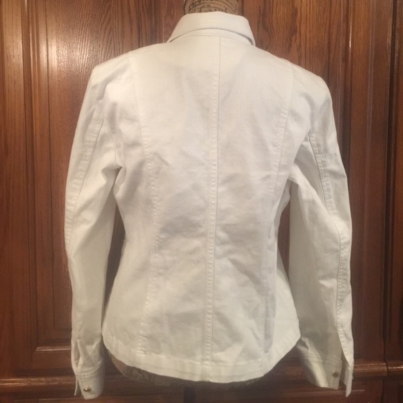 Chaps White Jean Jacket - Picture 3 of 4