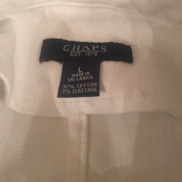 Chaps White Jean Jacket - Picture 4 of 4