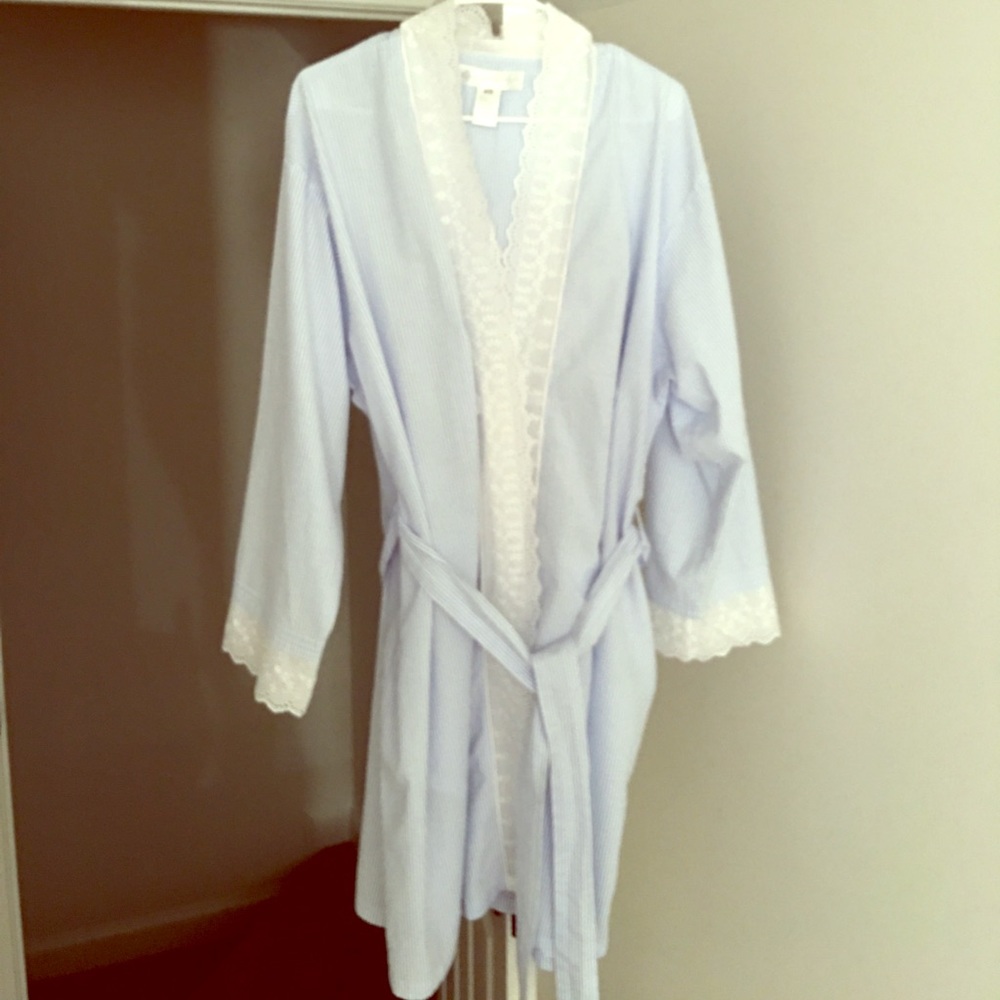 Eileen West cotton bathrobe size XL