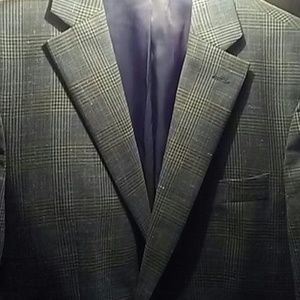 Blue plaid Michael Kors sportcoat