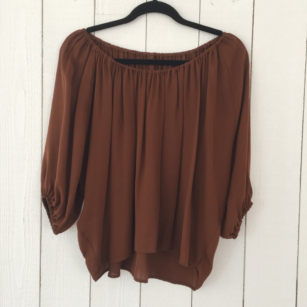 Off the shoulder silk blouse - Picture 8 of 8