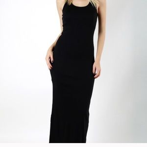 Black maxi dress