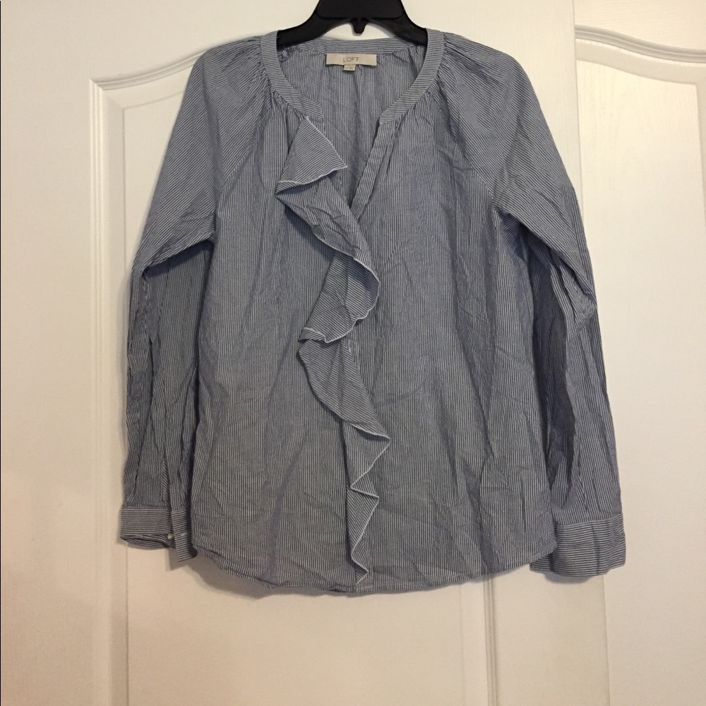 Ann Taylor Loft Button Up Top