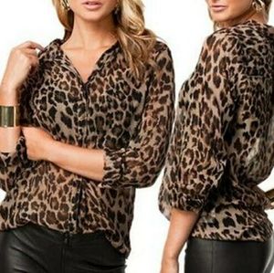 Animal Print Blouse