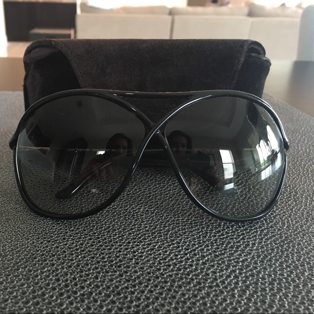Tom Ford Black and Gold Sunglasses