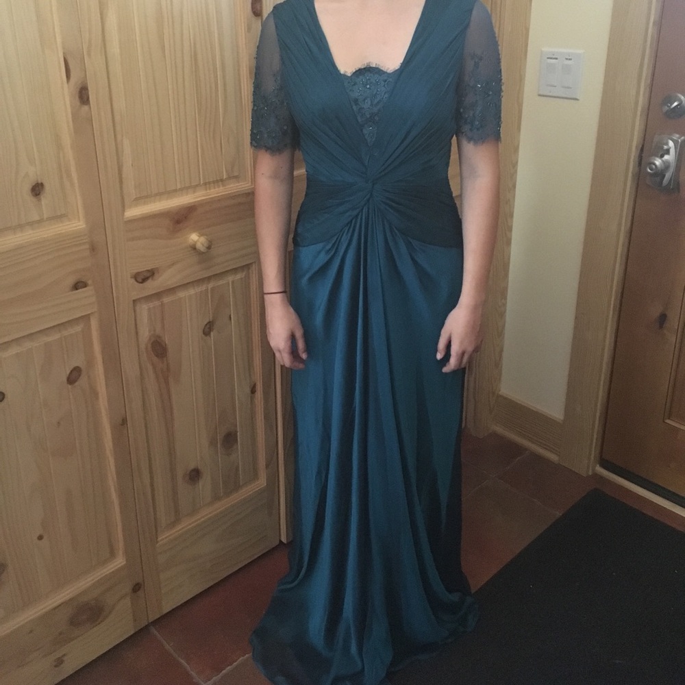 Adrianna Papell Teal Formal Dress