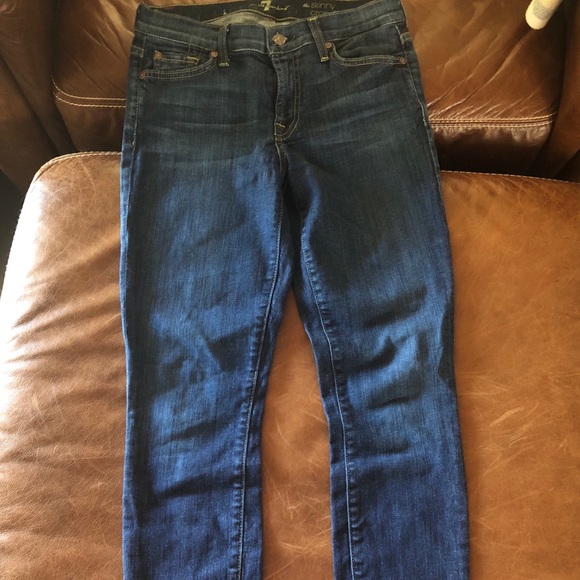 7 for all mankind skinny crop & roll size 27 - Picture 5 of 7