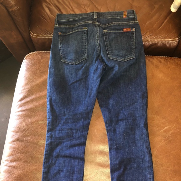 7 for all mankind skinny crop & roll size 27 - Picture 6 of 7