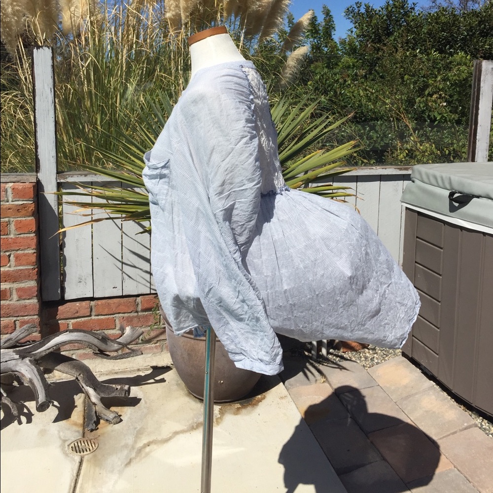 Free people flowy pinstripe blouse