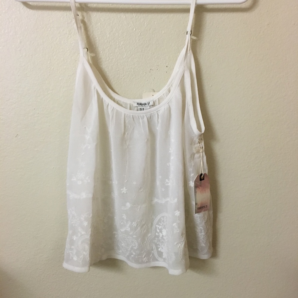 🌸Sheer White Top🌸