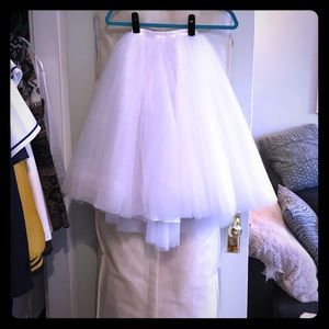 White tulle skirt