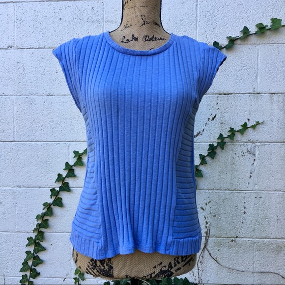 Anthropologie Ribbed Zipper Top - Picture 4 of 8