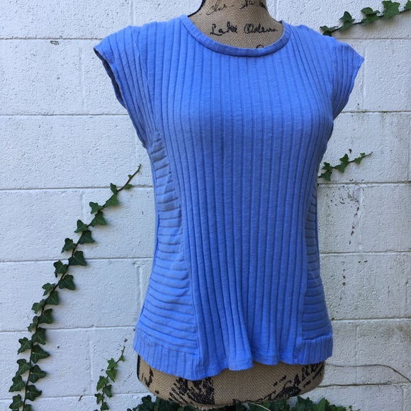 Anthropologie Ribbed Zipper Top - Picture 6 of 8
