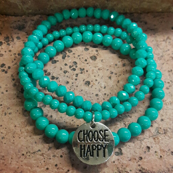 Jewelry - HANDMADE |"Choose Happy" Bracelet Set