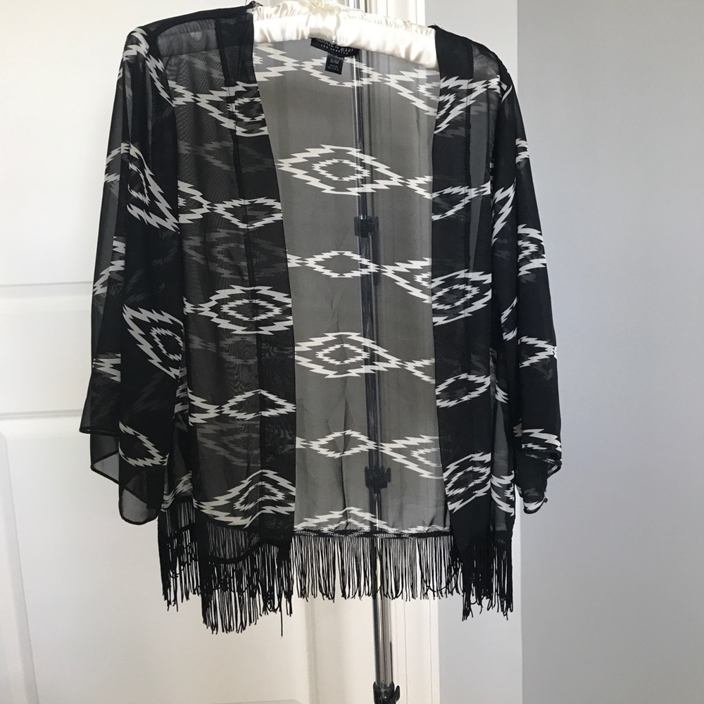 Aztec pattern kimono