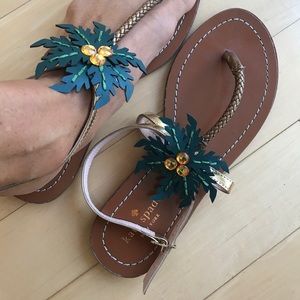 Kate Spade palm tree sandals