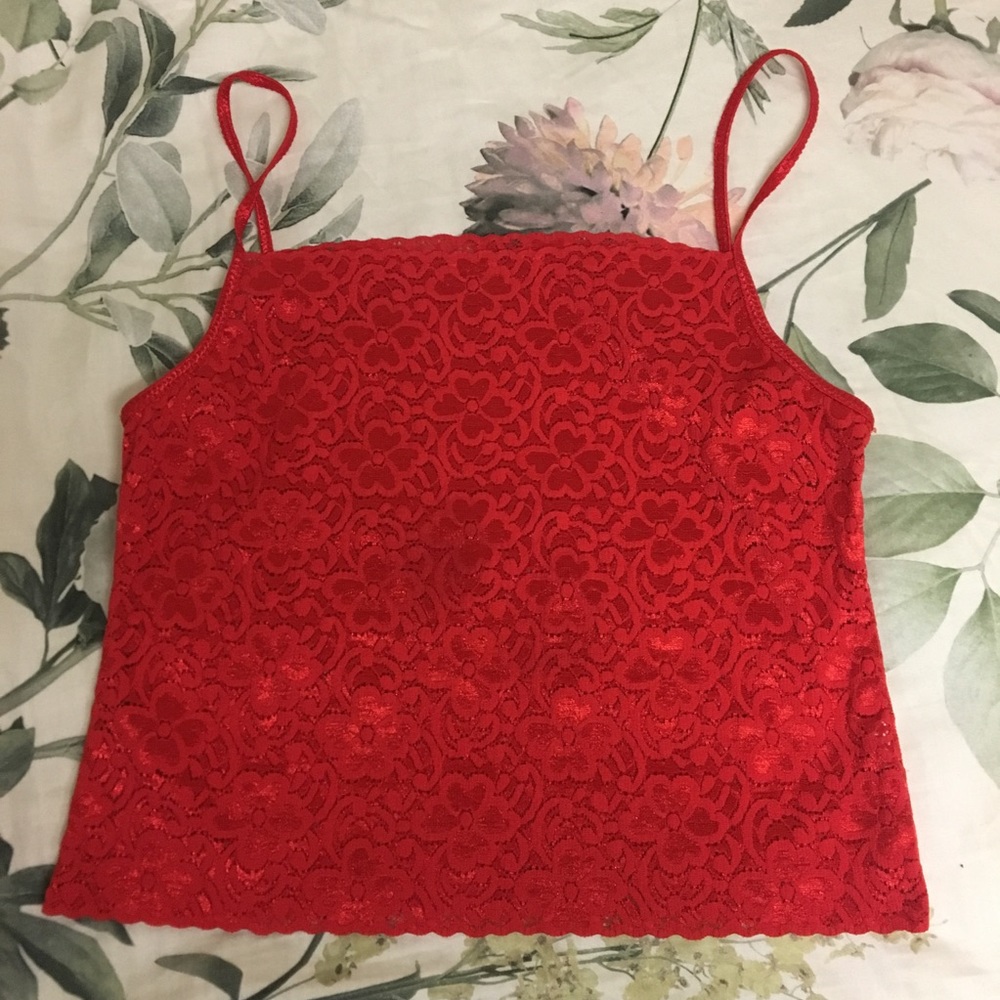 🌹Lacy Red Top🌹