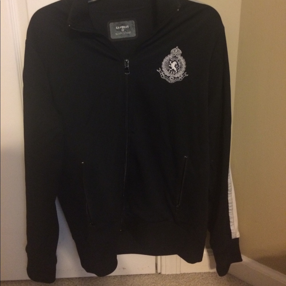 Black men's express athletic jacket
