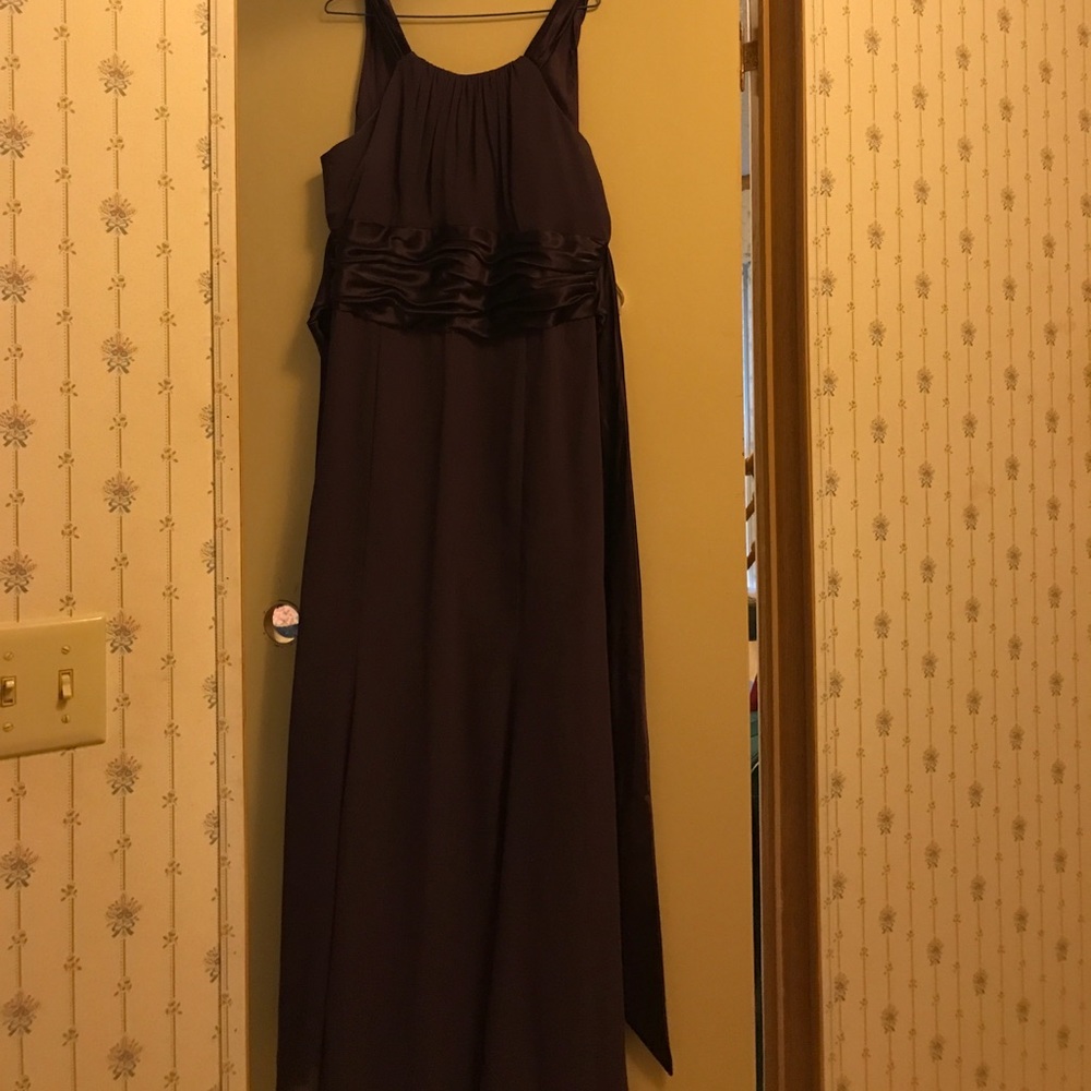 Purple long formal dress
