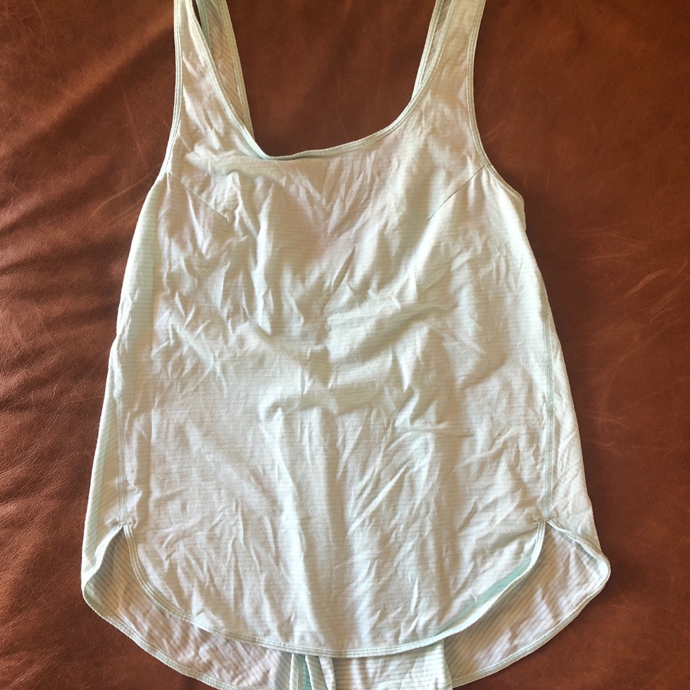 Mint colored tank from lululemon size 8