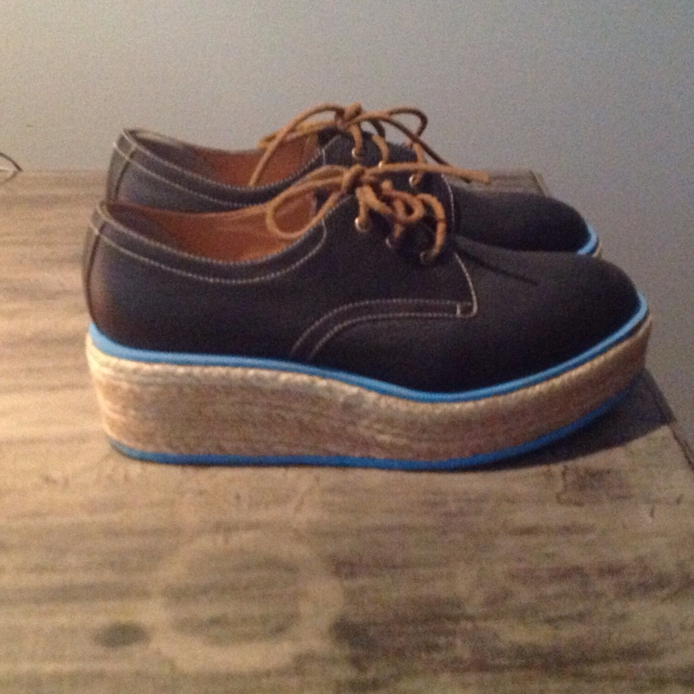 John Fluevog Platform lace up creepers
