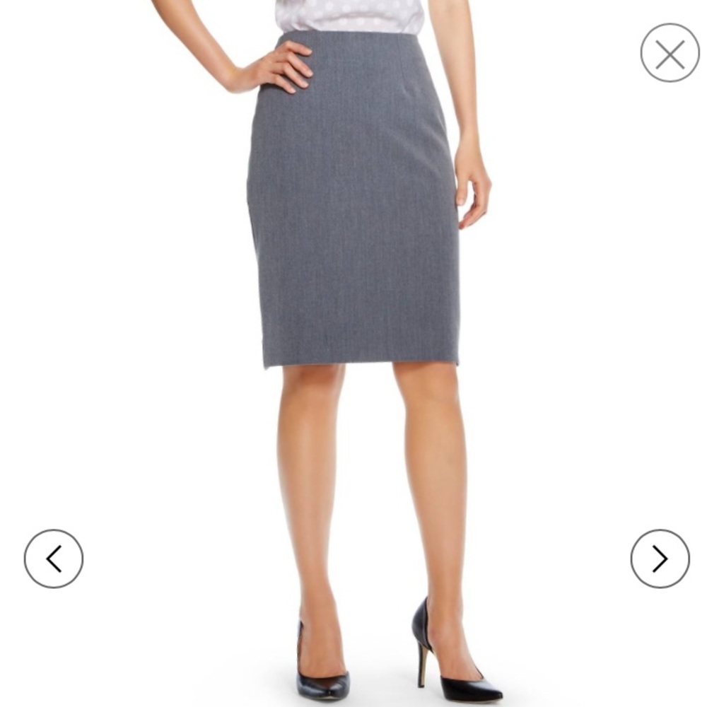 Grey pencil skirt