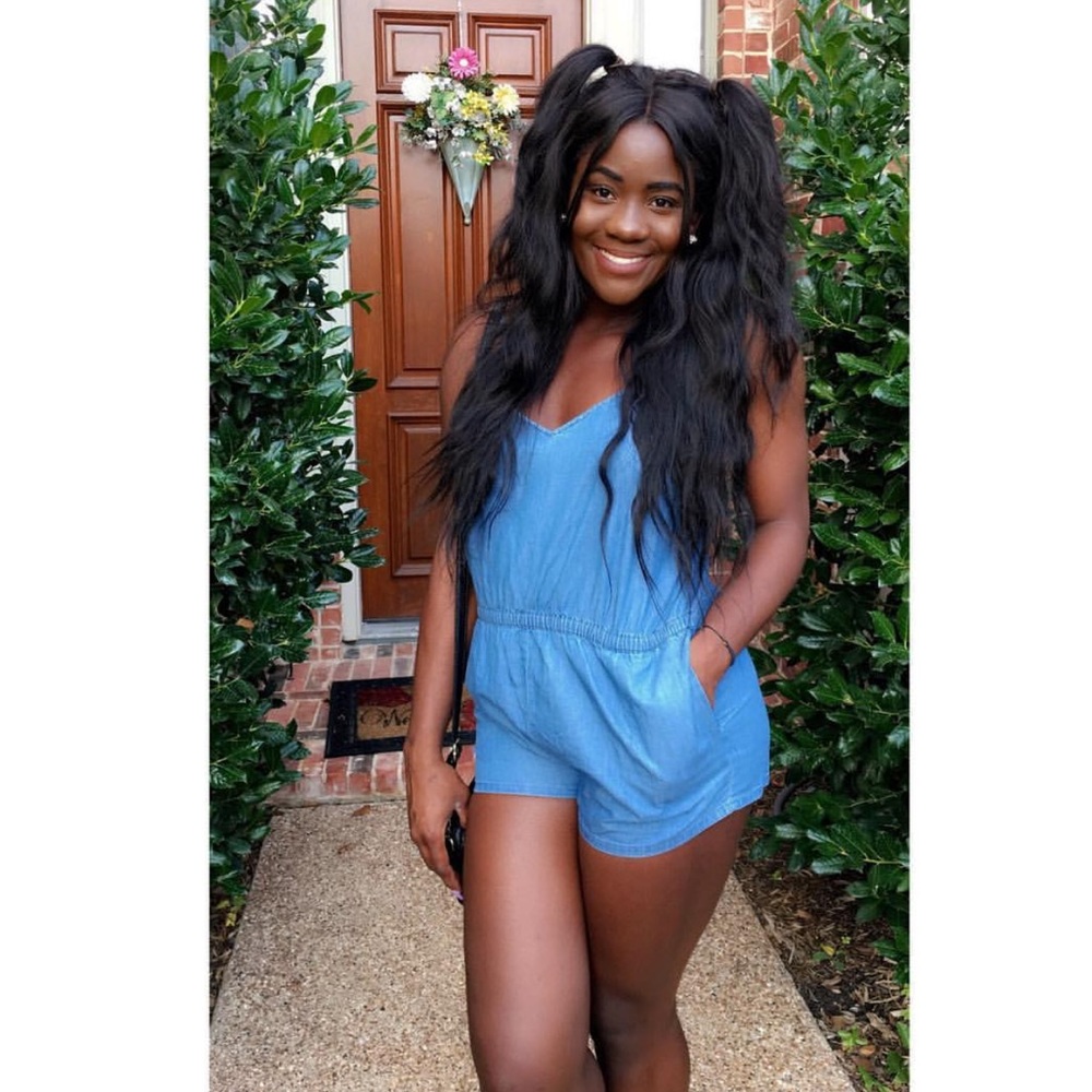 Denim romper!